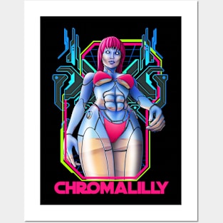 Chromalilly angel hot pink Posters and Art